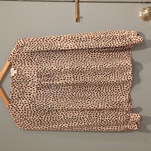 JCrew Silk Animal print top